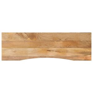 vidaXL Skrivebordsplate med kurve 160x50x2,5 cm heltre grovt mangotre