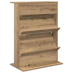 vidaXL Magasinreol Artisan Eik 70 x 41 x 96 cm Konstruert tre