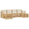 vidaXL Utend&oslash;rs sofa-sett 6 pcs Hvit 253 x 122,5 x 73 cm