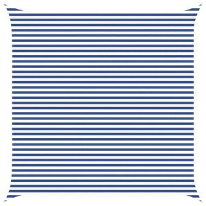vidaXL Solskygge seil 5 x 5 m 100% polyester Oxford Torget Bl&aring; og hvit
