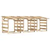 vidaXL Hagepergolaer med tak 3 stk 100x90x100 cm impregnert furu