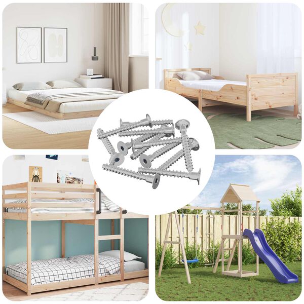 vidaXL Skrue 5143 pcs Sinkbelagt 5 x 40 mm Jern