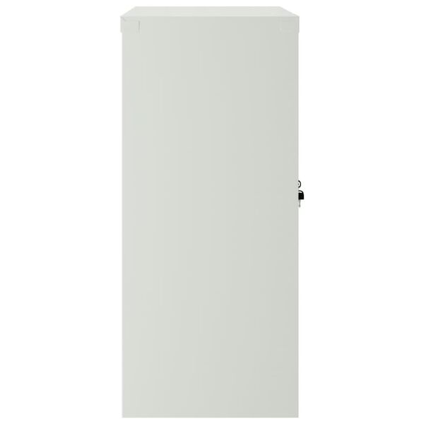 vidaXL Kontorskap med 2 dører grå 90 cm stål