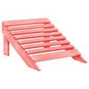 vidaXL Adirondack hagestol og ottoman 2-seters heltre rosa