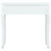 vidaXL Konsollbord hvit 80x40x74 cm tre