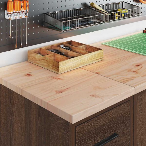 vidaXL Garasjeskap 2 stk brun eik konstruert tre