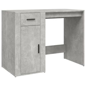 vidaXL Skrivebordskap betonggr&aring; 100x49x75 cm konstruert tre