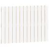 vidaXL Veggmontert sengegavl hvit 82,5x3x60 cm heltre furu