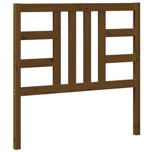 vidaXL Sengegavl honningbrun 106x4x100 cm heltre furu