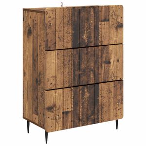 vidaXL Skuffeskap Gammelt tre 66 x 34,5 x 92 cm Konstruert tre