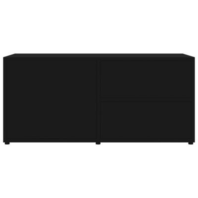 vidaXL TV-benk svart 80x34x36 cm sponplate