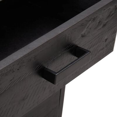 vidaXL Nattbord 2 stk svart 40x30x55 cm heltre furu