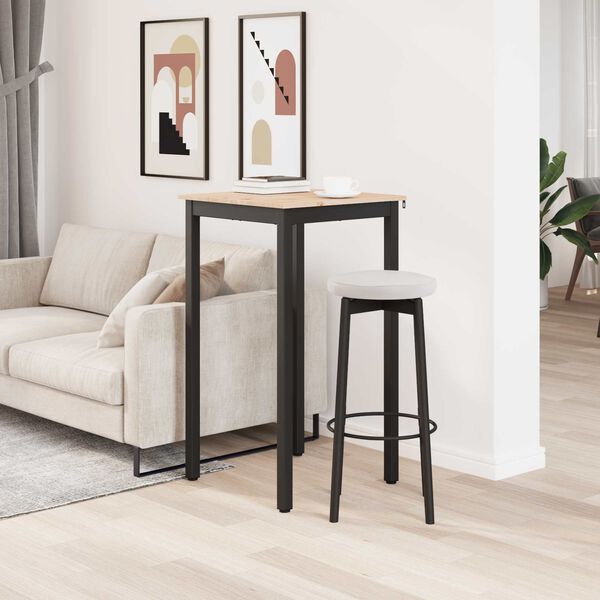 vidaXL Barbord Naturlig 60 x 60 x 105 cm Massiv furu