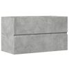 vidaXL Hengende baderomsskap betonggr&aring; 80x38,5x45 cm konstruert tre