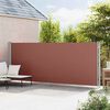 vidaXL Uttrekkbar sidemarkise 180x600 cm brun