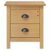 vidaXL Nattbord Hill 2 stk 46x35x49,5 cm heltre furu