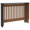 vidaXL Radiatordeksel svart 112x19x81,5 cm MDF