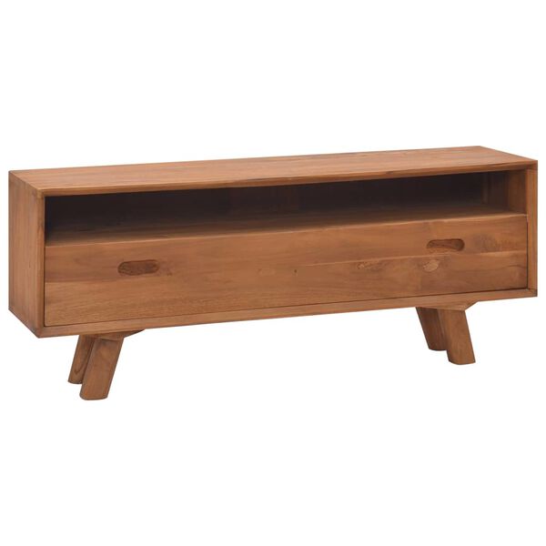 vidaXL TV-benk 110x30x45 cm heltre teak
