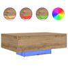 vidaXL Kaffebord Artisan Eik 85 x 55 x 31 cm Konstruert tre