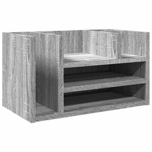 vidaXL Hylle til skrivebord gr&aring; sonoma 44,5x24x25 cm konstruert tre
