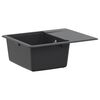 vidaXL Enkel oppvaskkum Granitt 56 x 46 x 19 cm grafitt