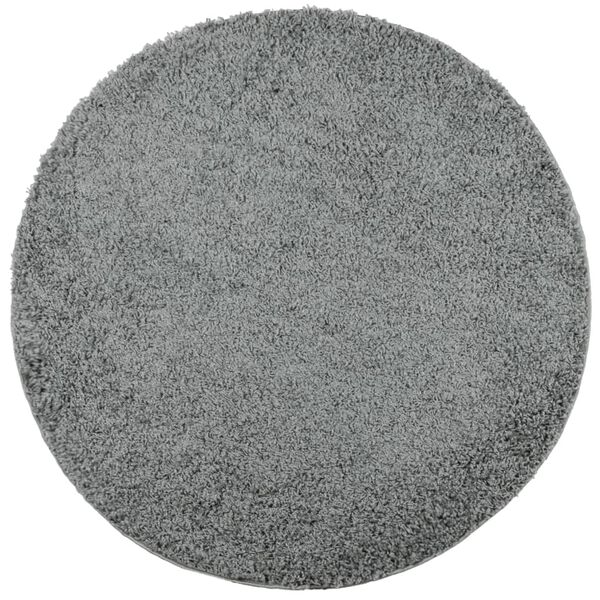 vidaXL Tykt teppe PAMPLONA høy luv moderne grønn Ø160 cm