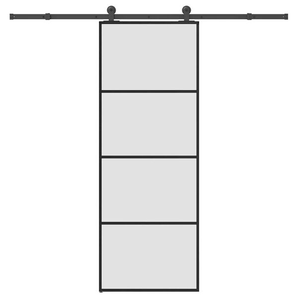 vidaXL Skyved&oslash;r med monteringssett 76x205 cm ESG glass og aluminium