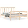 vidaXL Sengeramme uten madrass 160x200 cm heltre furu