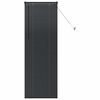vidaXL Vindu Persienne med gardiner Svart Aluminium
