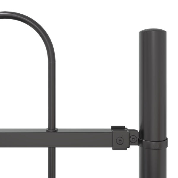 vidaXL Hage Hegning Grå 1.7 x 0.6 m Pulverlakkert stål