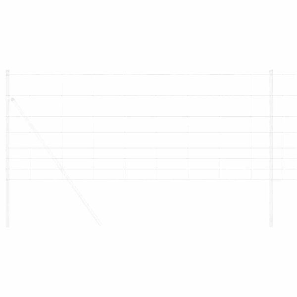 vidaXL Vill Gjerde Hett belegg galvanisert 1000 x 100 x 0,18 cm Jern