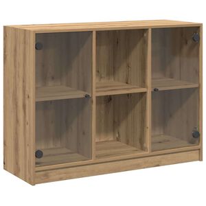 vidaXL Skjenk artisan eik 102x37x75,5 cm konstruert tre