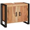 vidaXL Vaskeskap med hylle Brun 71 x 33 x 58 cm Solid akasietre