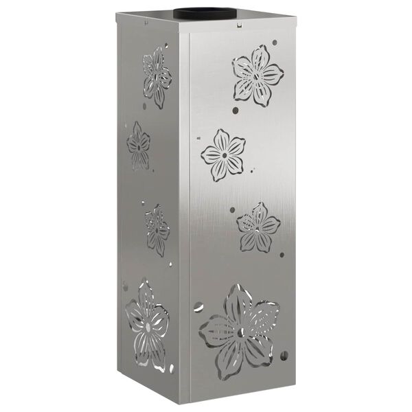 vidaXL Solenergi LED stibelys 2 pcs Rustfritt St&aring;l Rustfritt St&aring;l