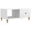 vidaXL Kaffebord Hvit 90 x 50 x 40 cm Konstruert tre