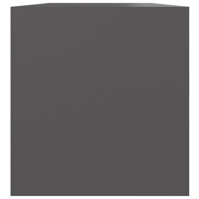 vidaXL Oppbevaringsboks LP grå 71x34x36 cm konstruert tre
