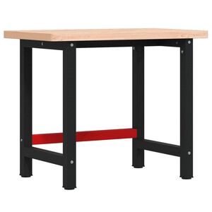 vidaXL Arbeidsbenk 100x60x83 cm heltre b&oslash;k rektangul&aelig;r