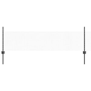 vidaXL Sekskantet gjerde med post 50 x 0,5 m PVC-belagt st&aring;l Gr&aring; Mesh