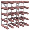 vidaXL Vinstativ for 20 flasker brun heltre furu