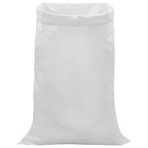 vidaXL Vevde sekker 50 stk. Hvit 80 x 125 cm PP
