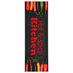 vidaXL Kj&oslash;kkenmatte vaskbar Hot&Spicy 45x150 cm