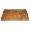vidaXL Bordplate 110x80x2,5 cm naturlig kant heltre mango
