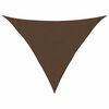 vidaXL Solseil 160 g/m&sup2; brun 3x3x4,2 m HDPE