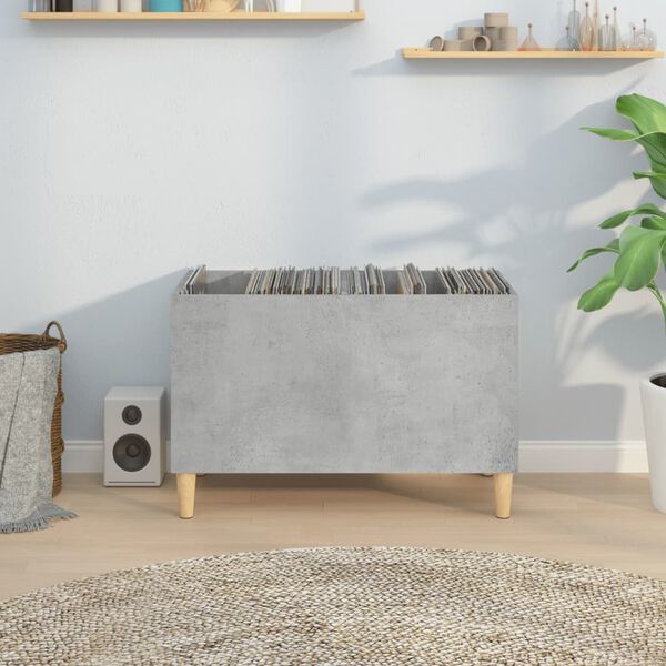 vidaXL Hifi-benk betonggrå 74,5x38x48 cm konstruert tre