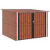 vidaXL Sykkelskjul 3 stk. Brun 216 x 207 x 158 cm Metall