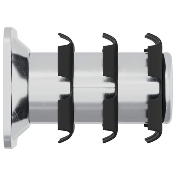 vidaXL Gjenget r&oslash;rsett 12 pcs Svart og s&oslash;lv 15,8 x 15,8 x 22,5 mm