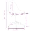 vidaXL Svingbare spisestoler 2 stk hvit PP
