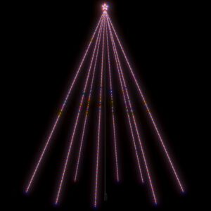 vidaXL LED juletre Innend&oslash;rs Utend&oslash;rs 1300 LED Fargerike 8 m