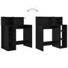vidaXL Skrivebord Svart Eik 90 x 48 x 101,5 cm Konstruert tre