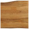 vidaXL Bordplate 60x60x3,8 cm naturlig kant heltre mango